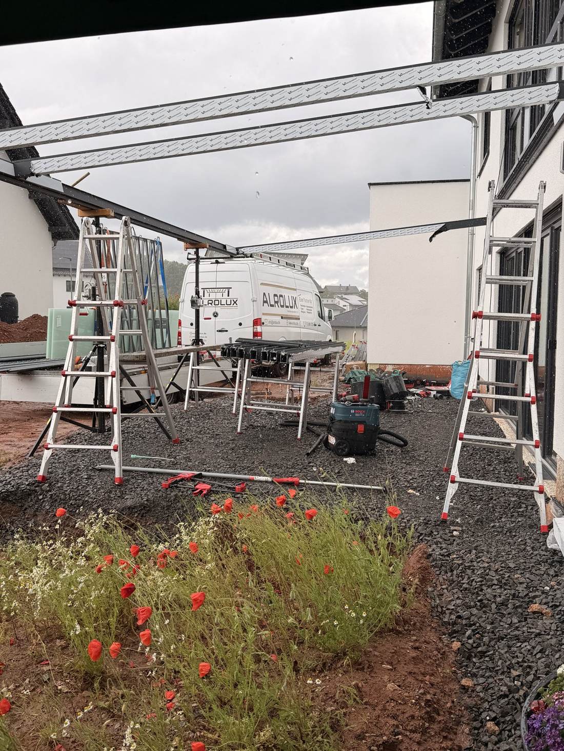 Montage eines Alrolux-Carports